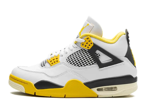 Air Jordan 4 Retro 'Vivid Sulfur' – White/Yellow (AQ9129-101)