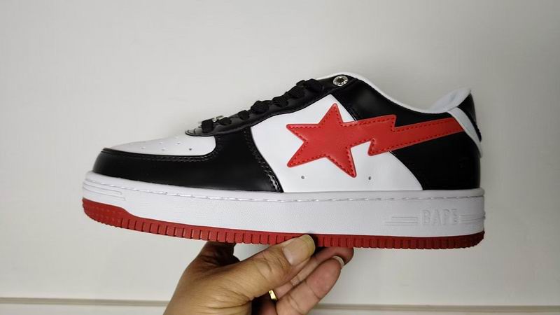 BAPE STA #3 M2 Sneakers - White / Black / Red
