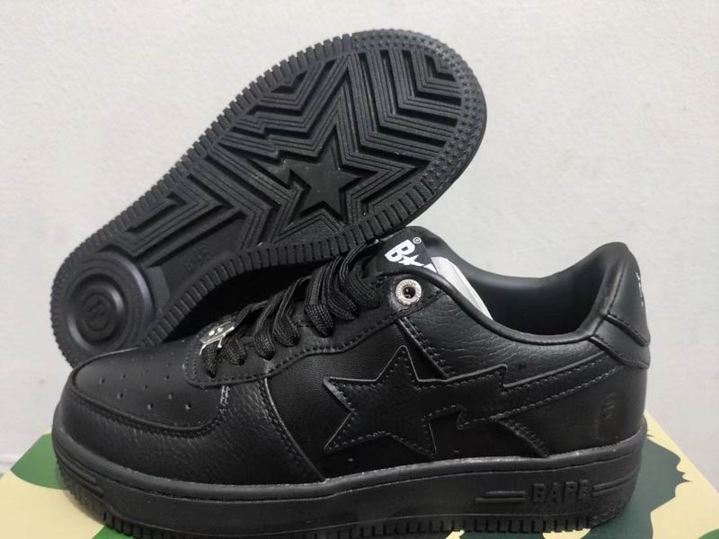 BAPE STA Low-Top Sneakers - Triple Black