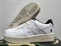 BAPE STA Low-Top Sneakers - White / Cream / Black