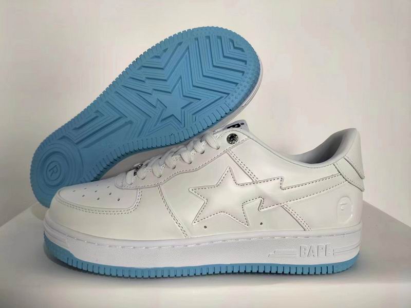 BAPE STA Icy Bape M2 Sneakers - White / Light Blue