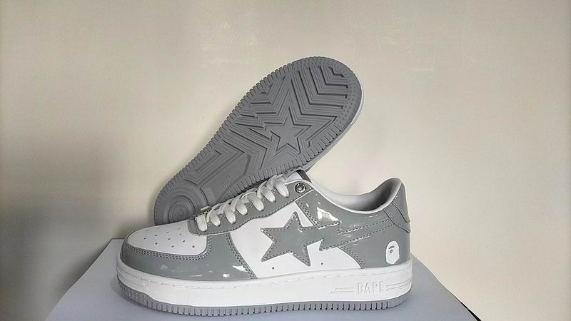 BAPE STA #4 Sneakers - Gray / White